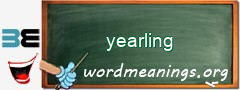 WordMeaning blackboard for yearling